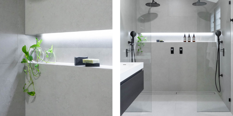 Bathroom niche lighting - JM Interior Design Studio