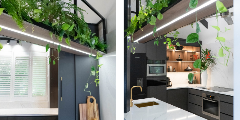 Task and mood kitchen lighting - JM Interior Design Studio 