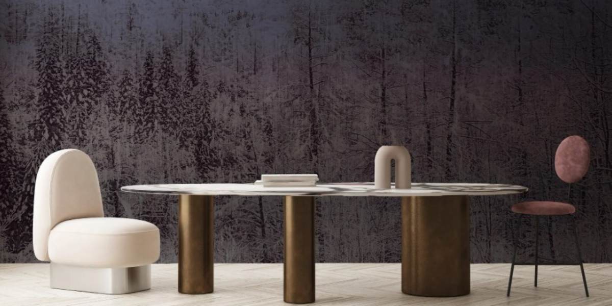 AB Concept’s Tableau collection with Calico Wallpaper features alpine scenery from Karuizawa, Japan